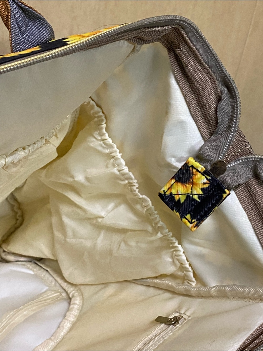 Backpack with Sunflowers - Picture 11 of 14